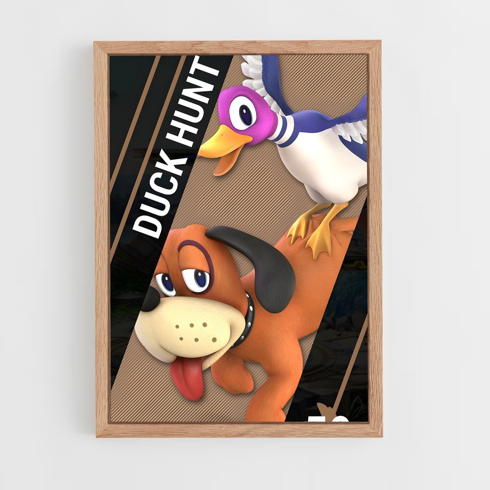 Poster Chasse aux Canards – affiche Super Smash Bros (vue 4)